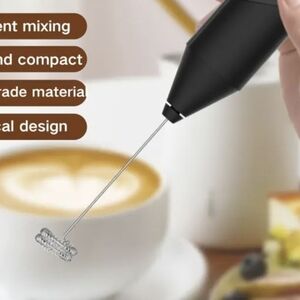 White Handheld Milk Frother.